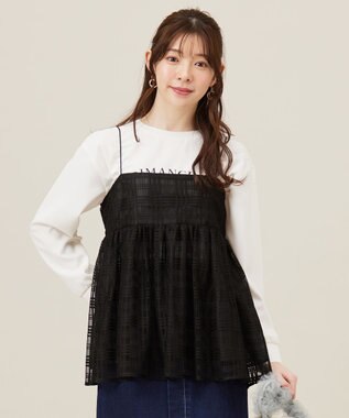 【洗える】ラッセルレース キャミソール