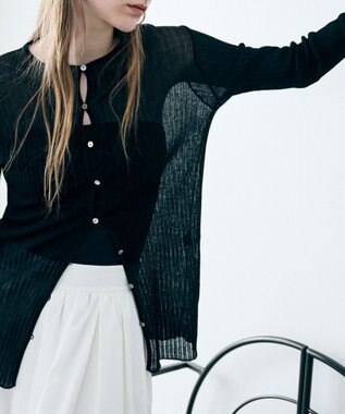 uncrave ランダムリブシアーニット カーディガン