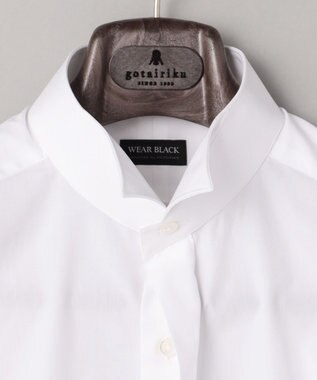GOTAIRIKU 【WEAR BLACK】ウィングカラー比翼 ダブルカフス ドレスシャツ ホワイト系