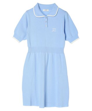 earth music&ecology ワンポイントポロワンピース White