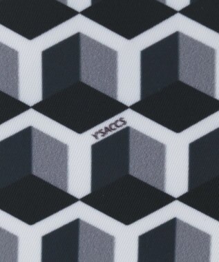 Y'SACCS キュービックモノグラム　スクエアショルダー ブラック