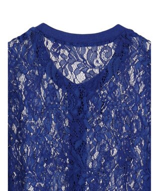 earth music&ecology レースカーディガン Blue