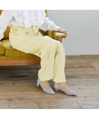 Riz raffinee <Riz raffinee>パンチングポインテッドトゥパンプス グレースエード