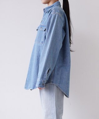woadblue ＜坪田あさみさんコラボ＞CPOデニムジャケット ライトブルー LIGHT BLUE