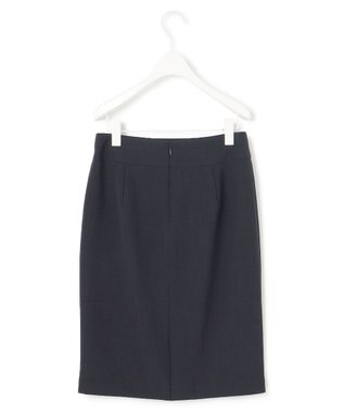 ICB 【接触冷感・防シワ・速乾・洗える】レーヨンライクトロ タイトスカート ネイビー系