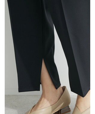 Green Parks 裾スリット／選べる美脚みえパンツ Black