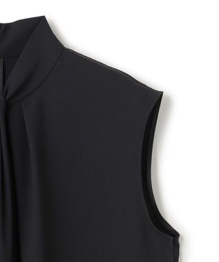 BEIGE， 【L-size】ANITA / ノースリーブタックブラウス Black