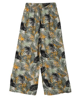 CRAFT STANDARD BOUTIQUE レーヨン柄プリントワイドパンツ Green