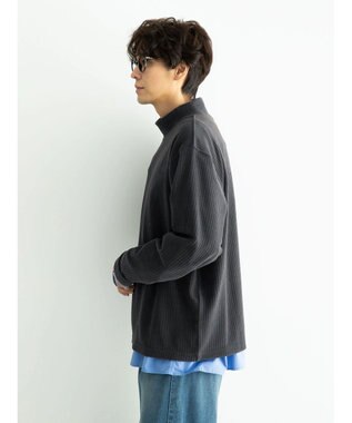 CRAFT STANDARD BOUTIQUE カットコールＭＯＣネックプルオーバー Charcoal Gray