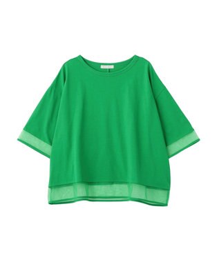 Green Parks 【適ON】遮熱チュールドッキングプルオーバー Green