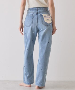AMERICAN HOLIC ルーズストレートペイントデニム Light Indigo