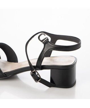 Riz raffinee <Riz raffinee>スクエア編込みストラップサンダル ブラック