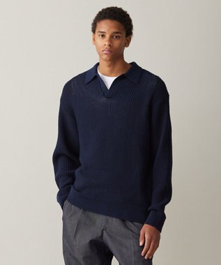 UNFILO MENS メッシュ ニットポロ [24年春夏商品]