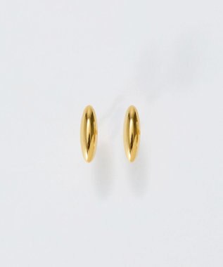 Phoebe 【金属アレルギー対応】メタルオーバルグレースピアス　ゴールド/サージカルステンレス ゴールド