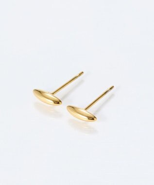 Phoebe 【金属アレルギー対応】メタルオーバルグレースピアス　ゴールド/サージカルステンレス ゴールド