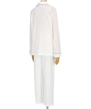 une nana cool 【綿100％】フライスパジャマ　ＭＡＤＥ　ＷＩＴＨ　ＬＩＢＥＲＴＹ　ＦＡＢＲＩＣ WH