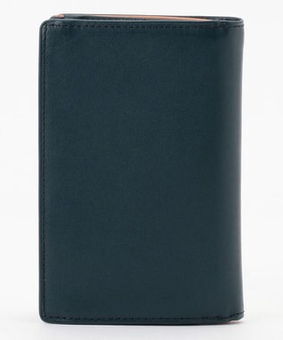 J.PRESS MEN 【MORPHO×J.PRESS】スムースヌメ 二つ折りミドルウォレット ネイビー系