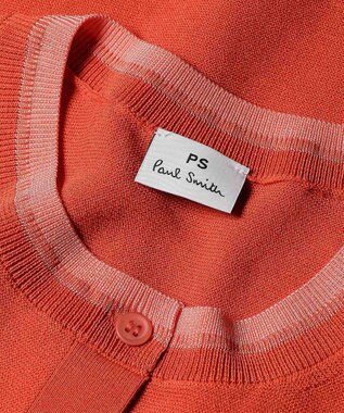 Paul Smith コントラストトリム カーディガン コーラル