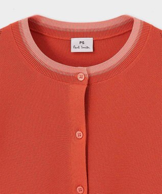 Paul Smith コントラストトリム カーディガン コーラル