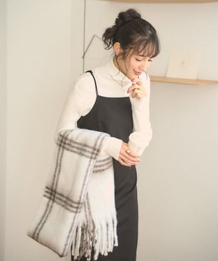 WEGO 【手洗い可】タートルネックニット ホワイト