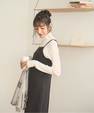 WEGO 【手洗い可】タートルネックニット ホワイト