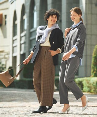 ANY L スウェットライクハーフジップニット グレー