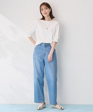 ANY パフスリーブカットソー オフ