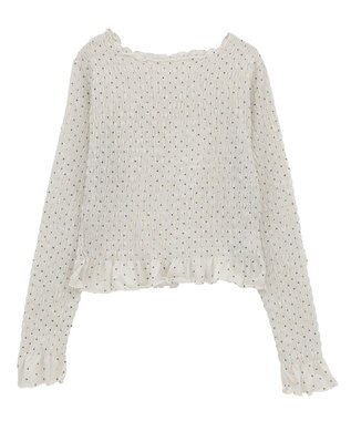 earth music&ecology シャーリングメロープルオーバー Dot