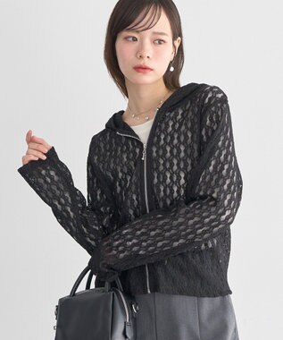 earth music&ecology レースパーカー