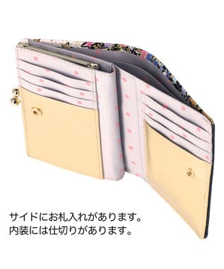 tsumori chisato CARRY ギャラクシーパネル 2つ折り財布 がま口 レザーキルティング ブラック