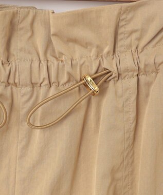 SHARE PARK LADIES ウエストギャザーパラシュートパンツ キャメル系