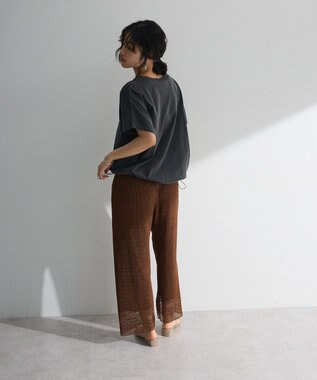 Green Parks レースプリーツパンツ Brown