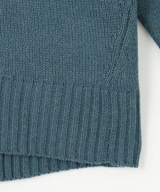 ANY 【6色展開】ラムウールハイネックニット ダスティブルー