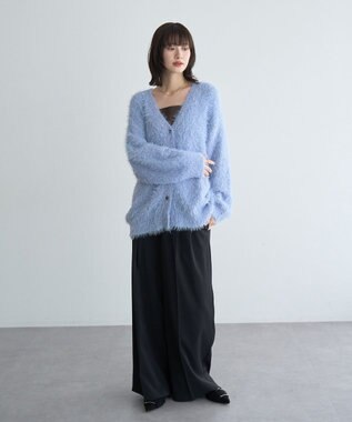 YECCA VECCA 金釦ワイドパンツ Black