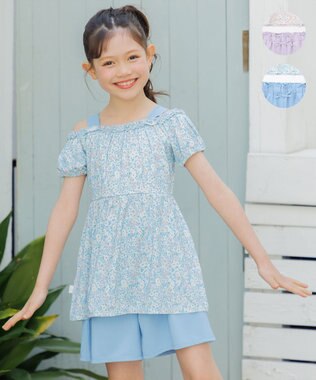 組曲 KIDS 【SS-Lサイズ】 ボタニカルフラワースイムウェア(セパレート)