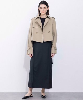 NAVE 【Nave・撥水加工】ショートトレンチ ジャケット ベージュ系