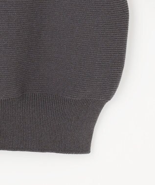 自由区 S 【WEB限定・洗える】コットンストレッチホールガーメントドルマン ニット ベージュ系1