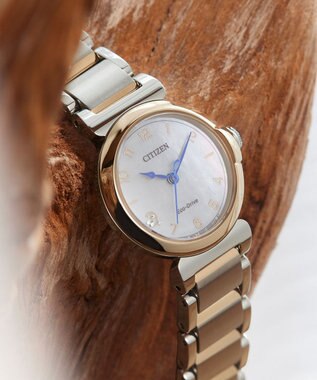 CITIZEN 【ケース径26mmサイズの白蝶貝文字板】幸せを願って贈られる花「スズラン」をモチーフにした人気シリーズウオッチ 白蝶貝