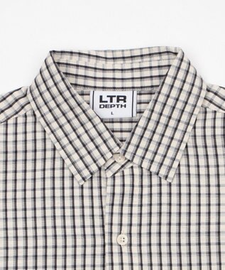 WEGO 【ユニセックス着用ITEM】ミニマムチェックロゴシャツ（SS） ホワイトチェック1