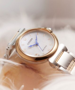 CITIZEN 【ケース径26mmサイズの白蝶貝文字板】幸せを願って贈られる花「スズラン」をモチーフにした人気シリーズウオッチ 白蝶貝