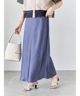 Te chichi バイアスサテンスカート