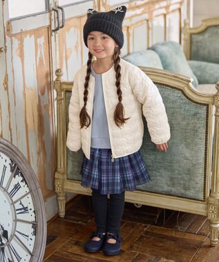 ANY KIDS 【ドッキング可能】ネコキルトブルゾン エクリュ