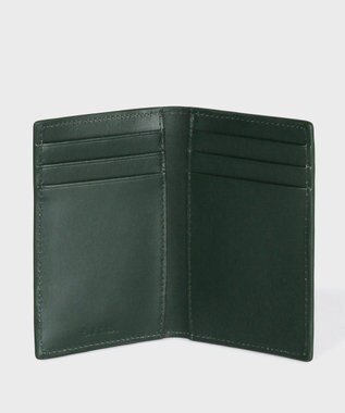 Paul Smith マーケトリーストライプラビット カードケース ダークグリーン