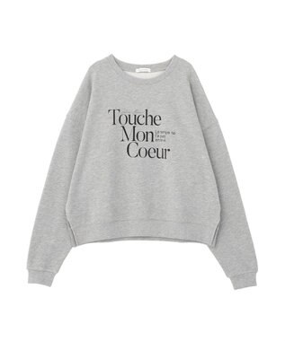 Green Parks オーバーサイズロゴ裏毛プルオーバー Gray Mixture