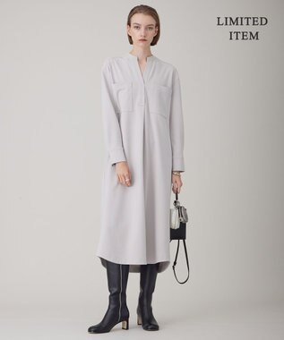 ICB 【WEB限定・洗える】ジョーゼットダブルジャージー ワンピース トープ系