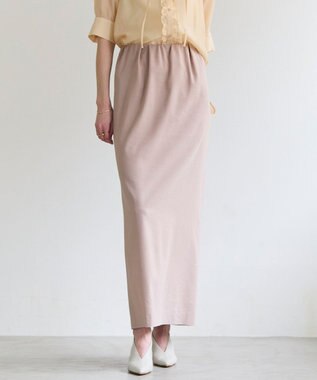 BEIGE， SPINEL / タックギャザー Iラインスカート