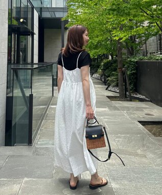 UNFILO 【STORYコラボ】キャミワンピ＆Tシャツ セット オフ×ネイビー