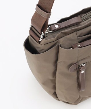 LA BAGAGERIE 【MONICA】ラウンドショルダーバッグ カーキ