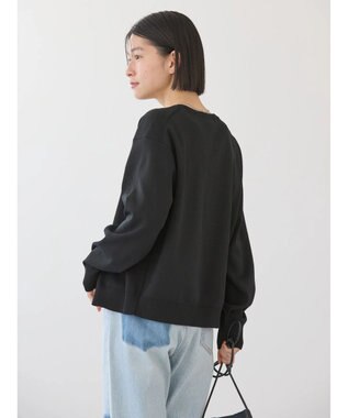 AMERICAN HOLIC エコカルットクルーネックカーディガン Black