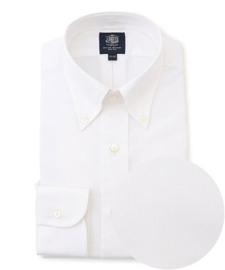 J.PRESS MEN 【定番】【PREMIUM PLEATS / 形態安定】ピンオックス ドレスシャツ / B.D.